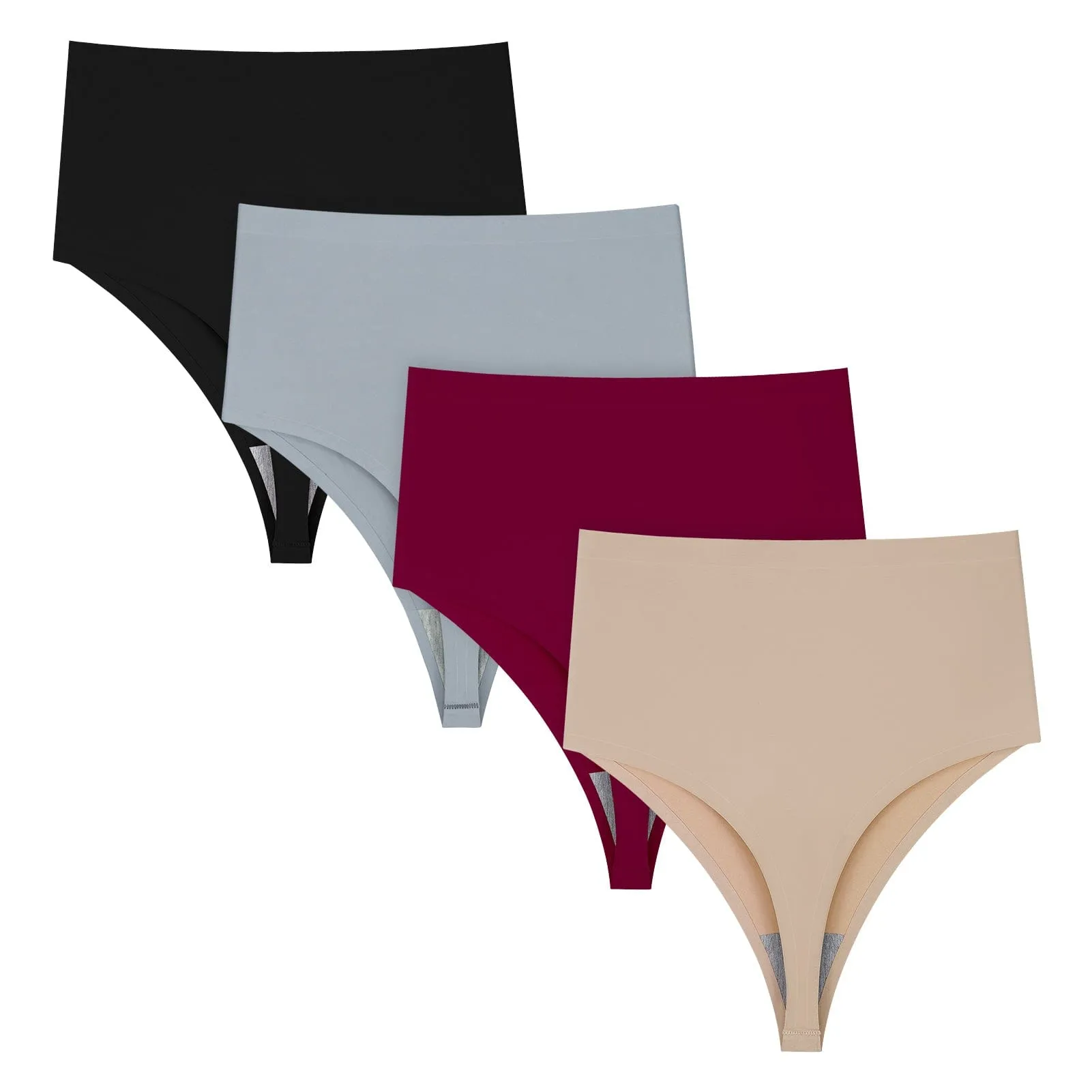 No Show High Waist Thong Underwear