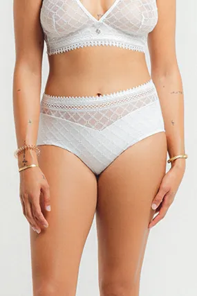 Paco High Waisted Brief Blanc