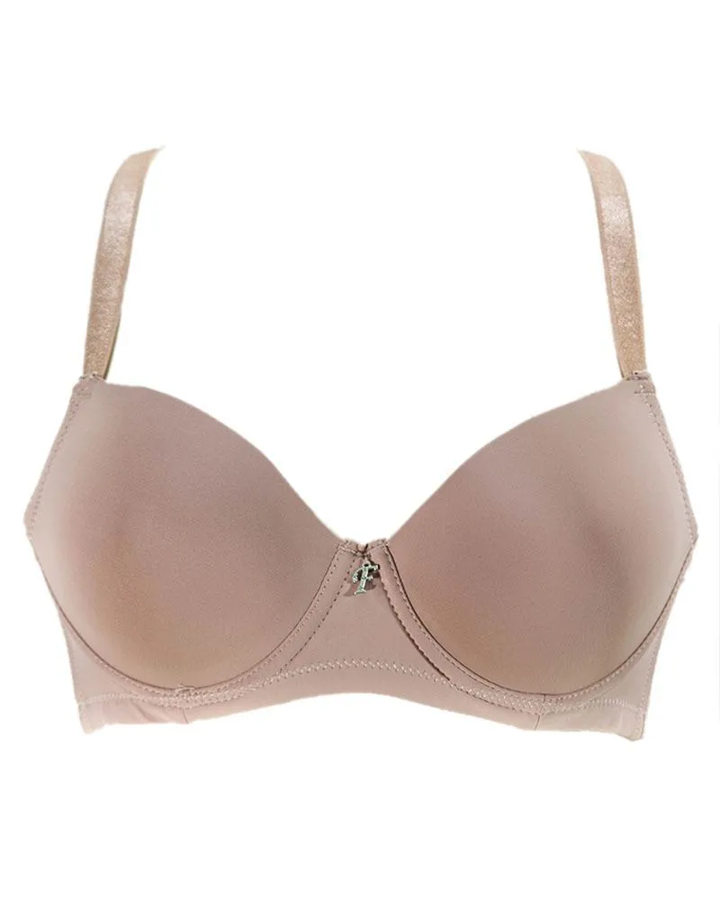 Pink Pushup Bra - Single Padded Underwired Bra  - Flourish - FL972
