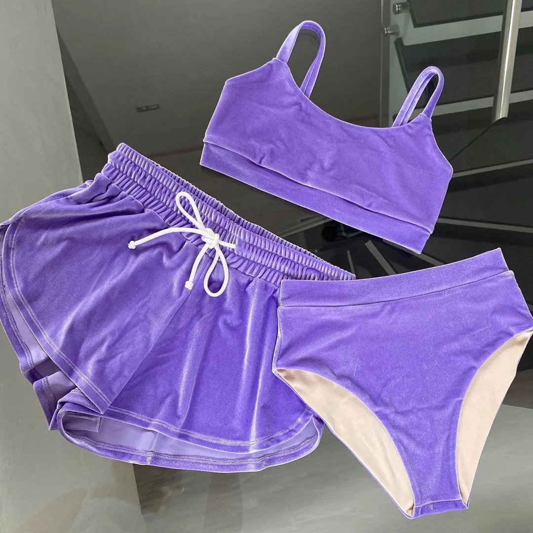 Pole dance wear set velour/velvet