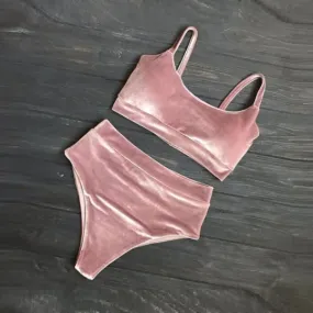 Pole dance wear set velour/velvet