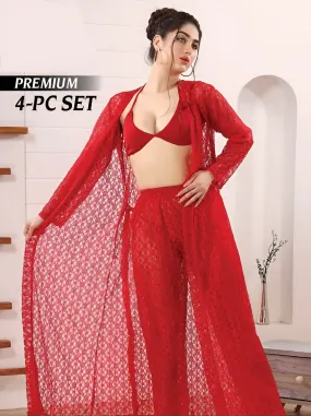Premium Nightwear 4 Piece Set