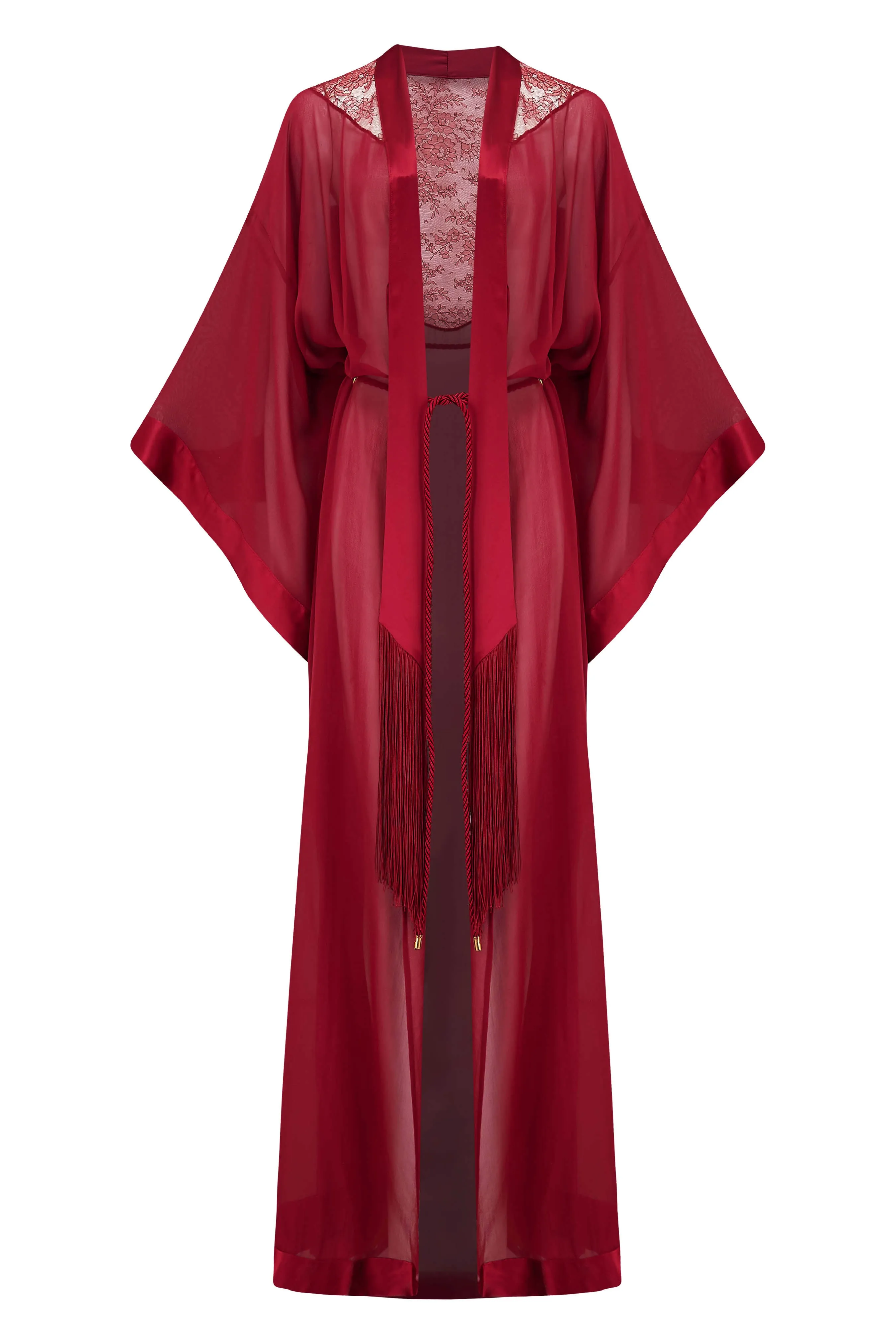Rosalia Silk Robe - Black