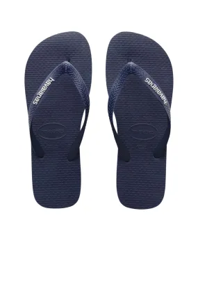 Rubber Logo Navy Blue White
