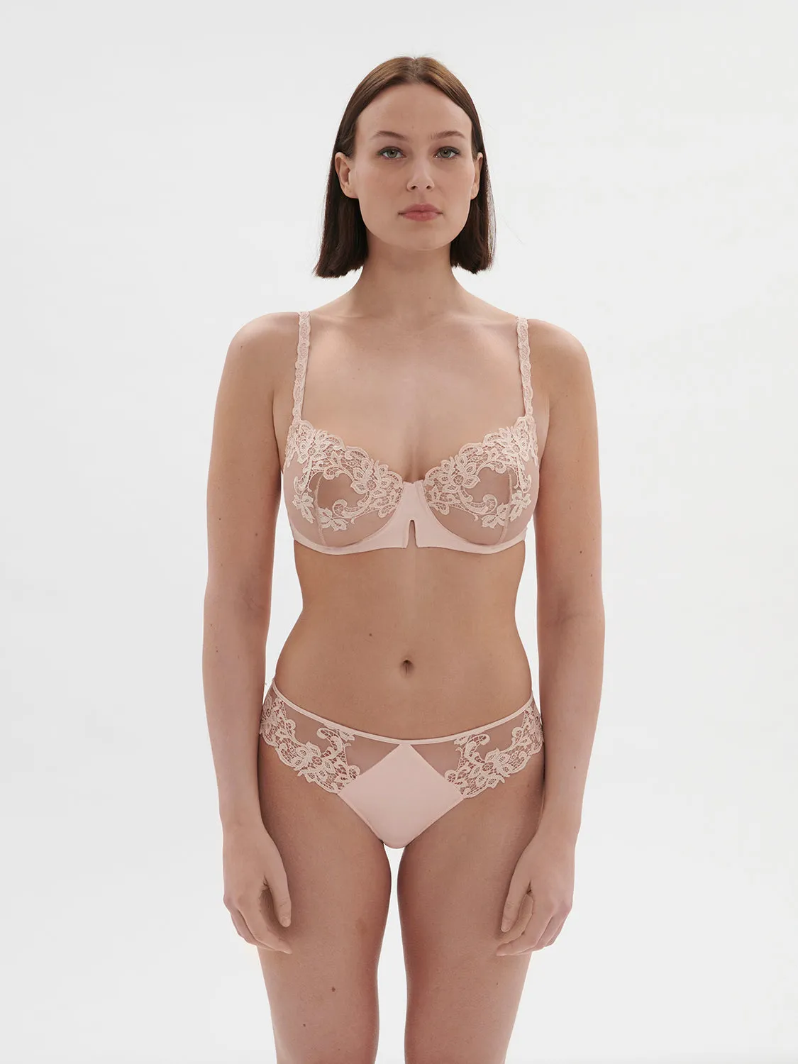 Saga Sheer Demi - Blushing Pink
