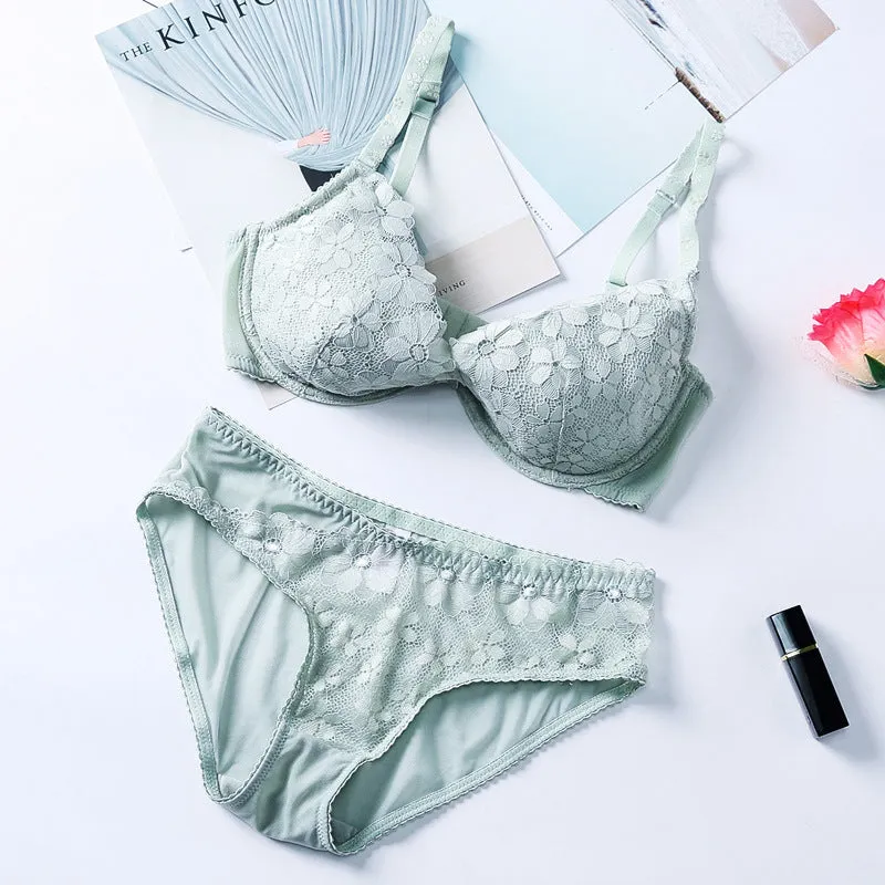 Serenity Floral Lace Bra & Panty Set
