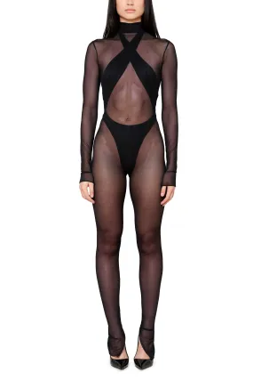 Sheer Mesh Jumpsuit