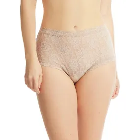 Signature Lace High Rise Boyshort in Nude