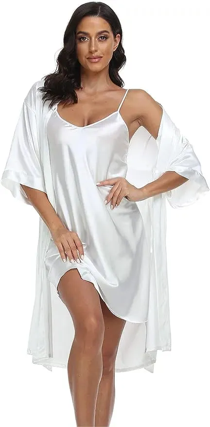 Silk Evening Chemise Nightgown
