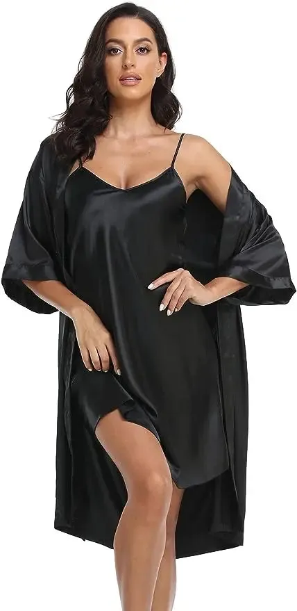 Silk Evening Chemise Nightgown