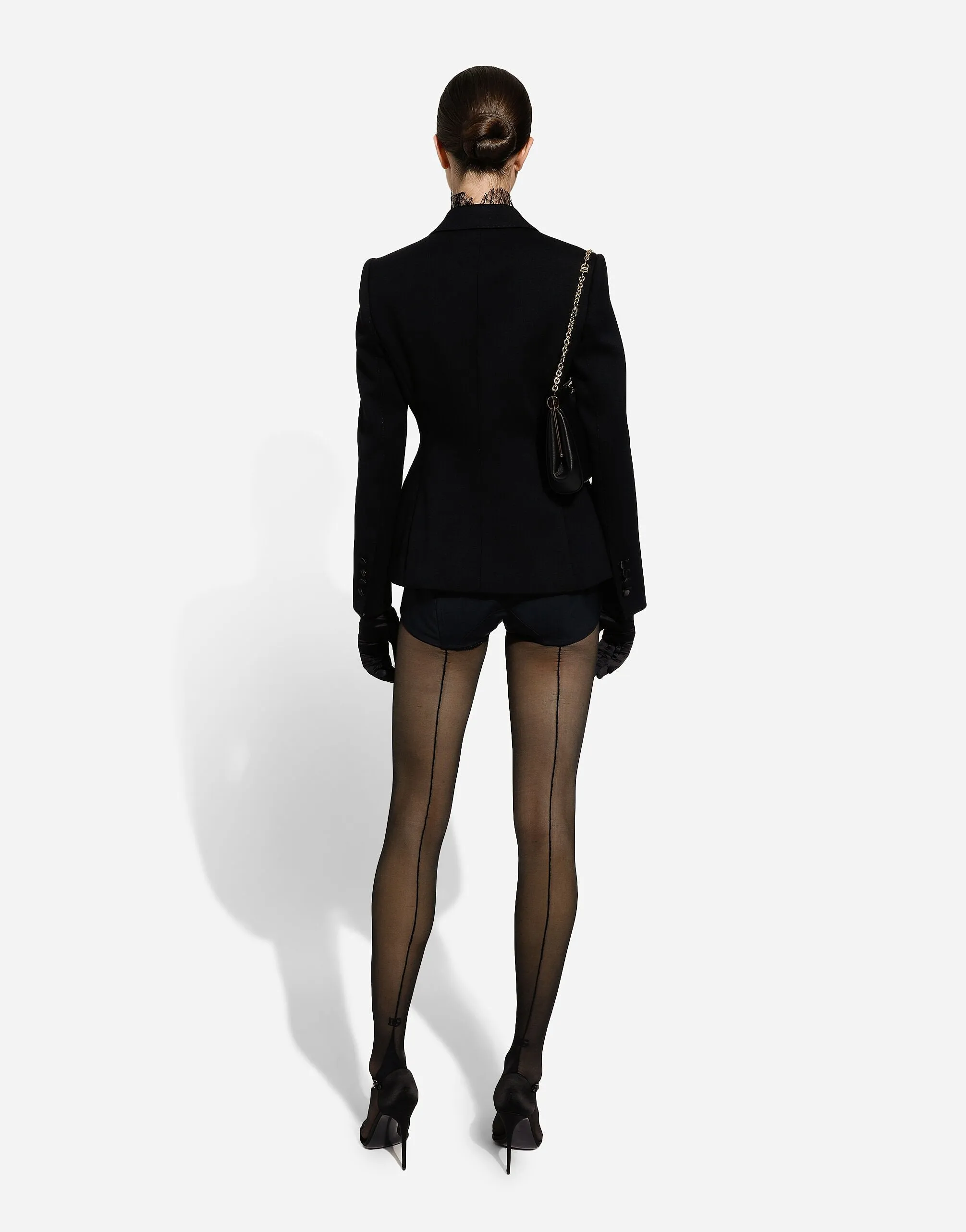Silk Satin And Stretch Marquisette High-Waisted Panties