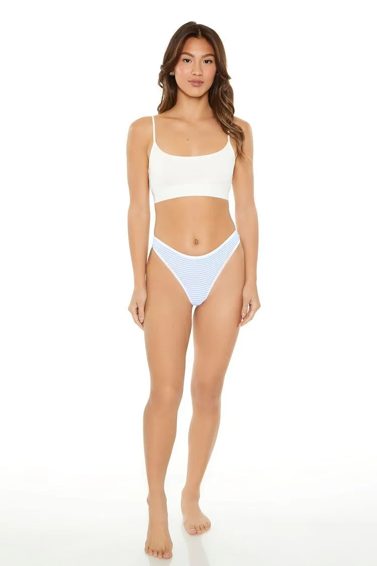 Striped Thong Panties