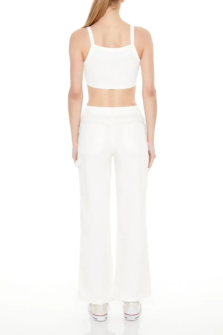 Twill Low-Rise Carpenter Pants