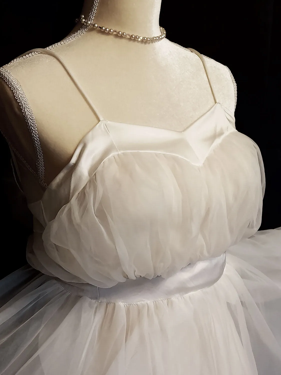 VINTAGE HENSON KICKERNICK GRECIAN GODDESS LOOK 2 TIER BRIDAL WEDDING NIGHTGOWN