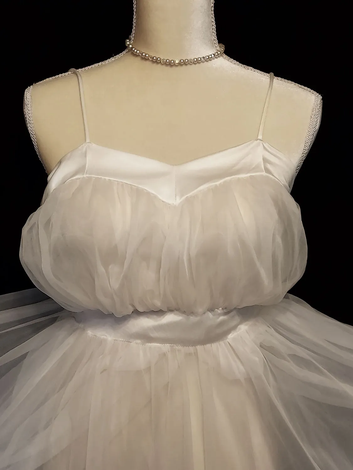 VINTAGE HENSON KICKERNICK GRECIAN GODDESS LOOK 2 TIER BRIDAL WEDDING NIGHTGOWN