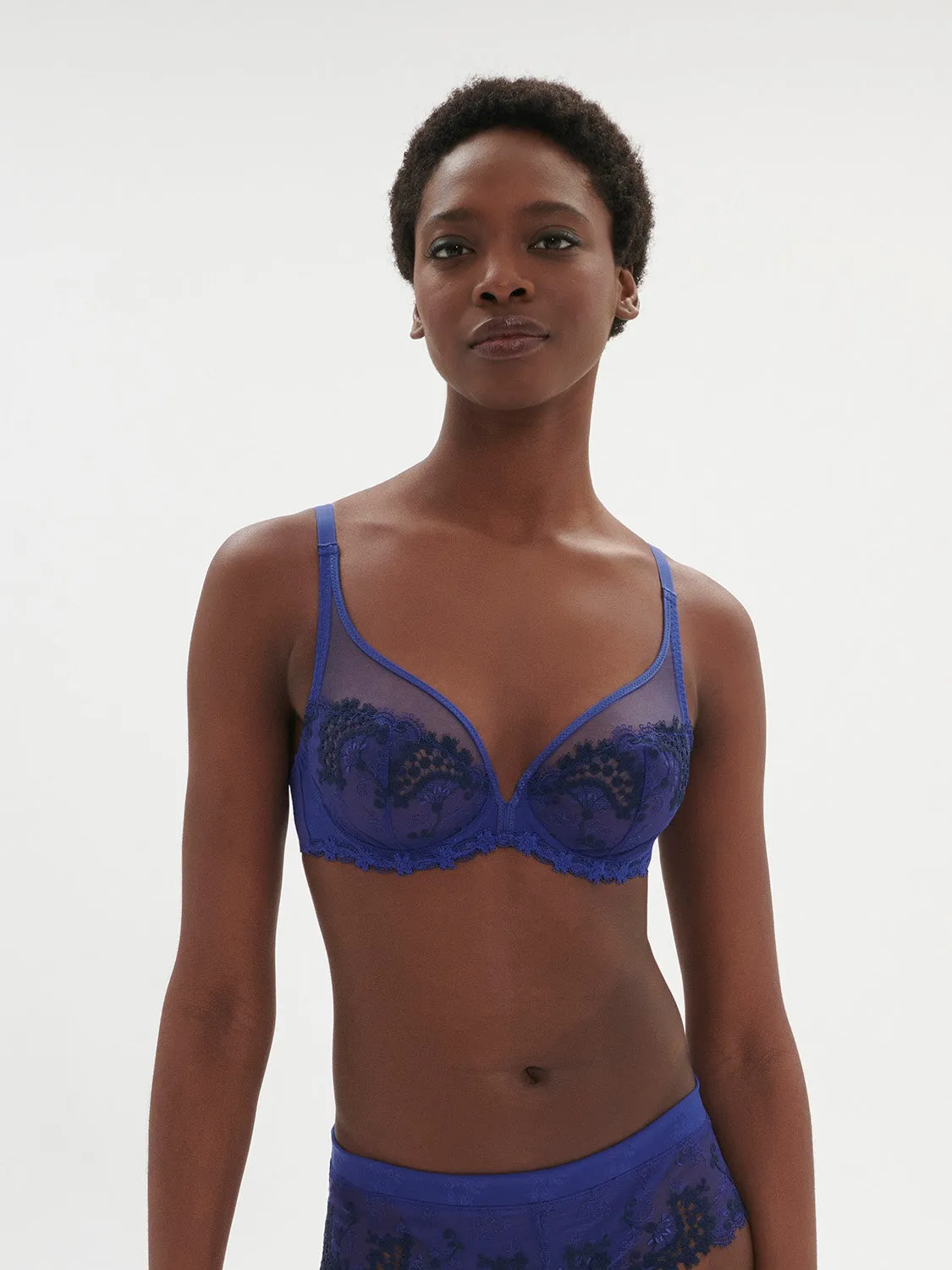 Wish Full Coverage Plunge - Electric Blue