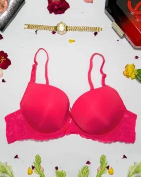 Women Double Padded Underwire Bra - Red - 3005