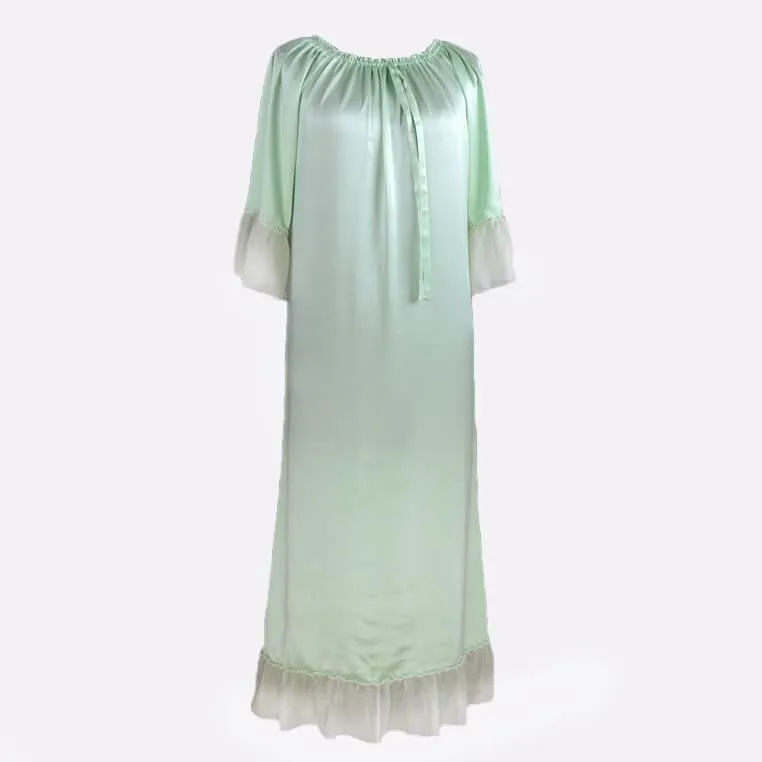 Women's Long 100% Silk Nightgown Silk Nightdress