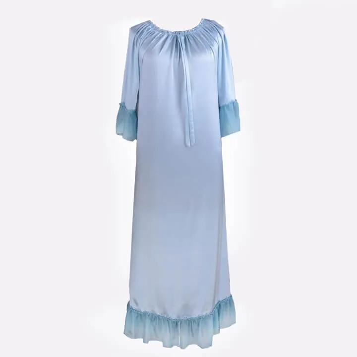 Women's Long 100% Silk Nightgown Silk Nightdress