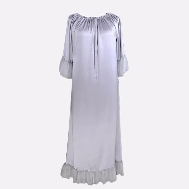 Women's Long 100% Silk Nightgown Silk Nightdress