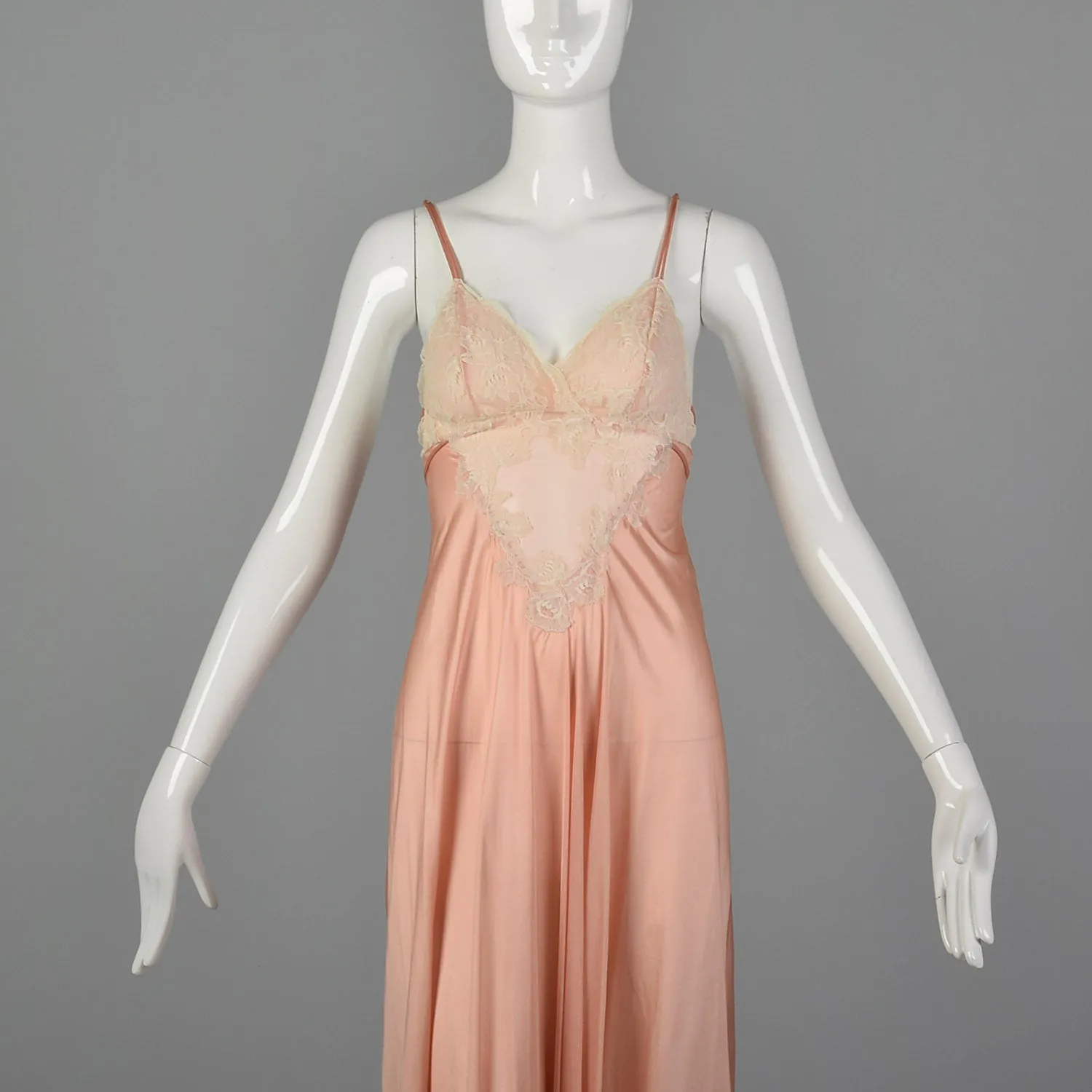 XS 1970s Kayser Nightgown & Peignoir Set