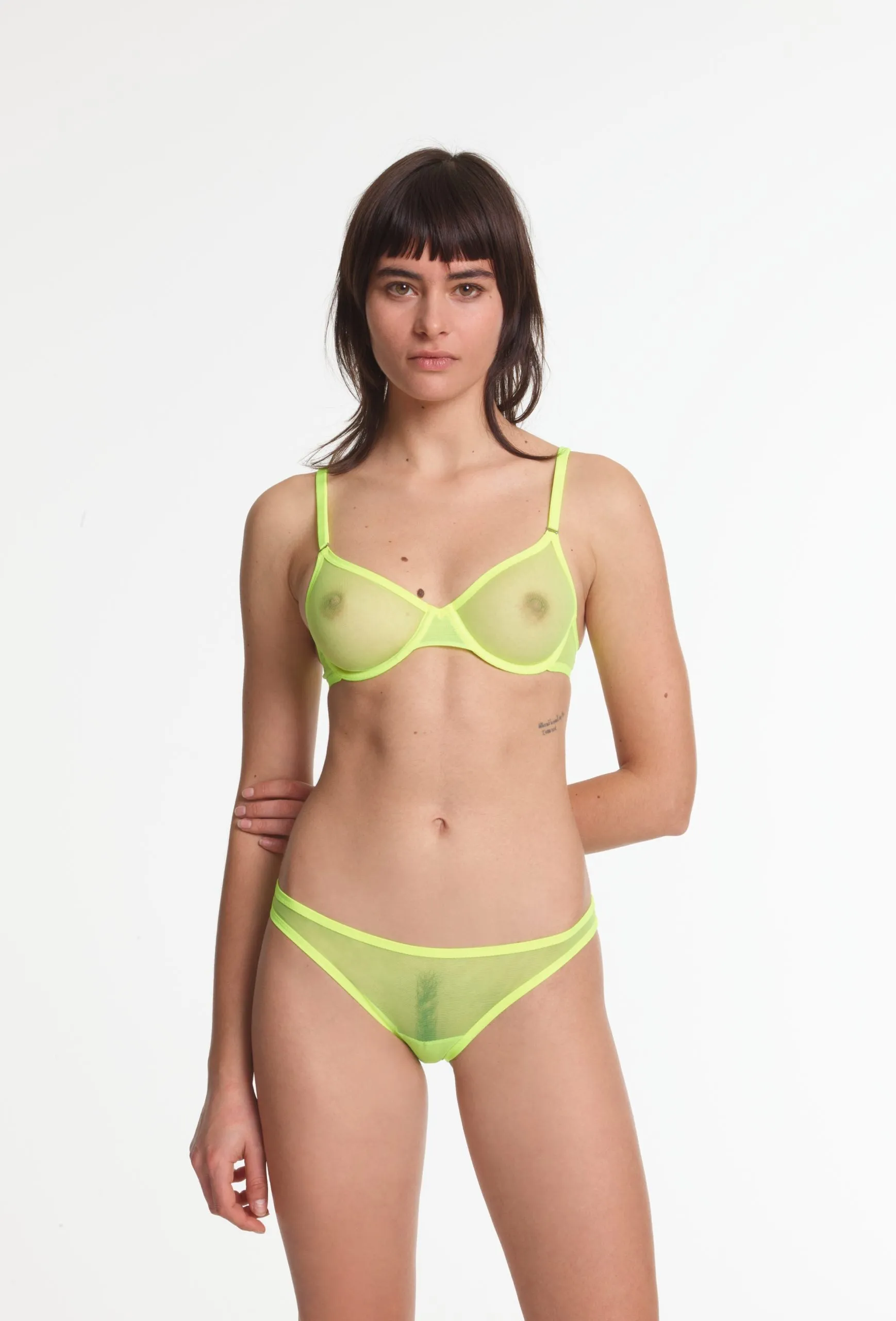 Yasmine Eslami: Jeanne Mesh Underwire Bra - 32C, 32F, 34E