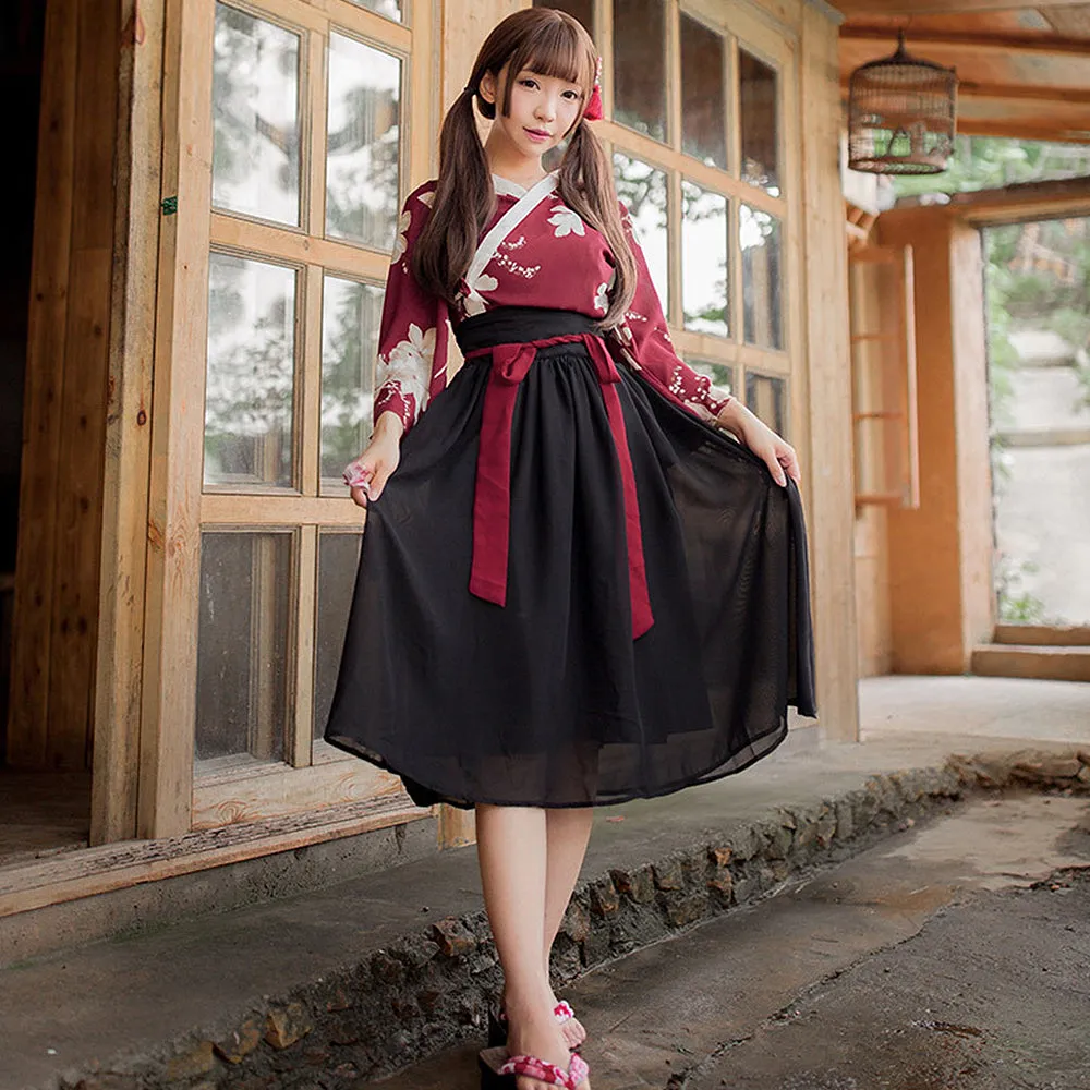YOMORIO Womens Traditional Chinese Lingerie Hanfu Dress Costume Lolita Anime Cosplay Kimono Outfit