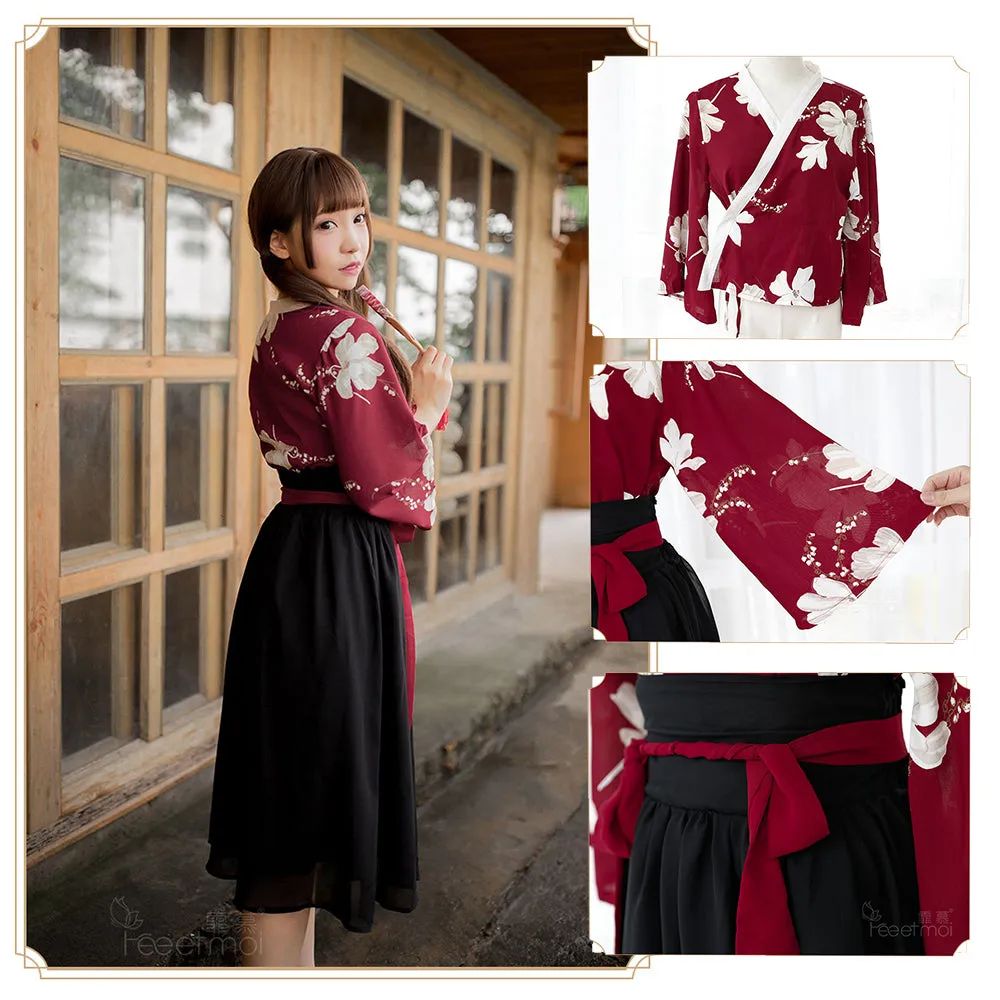 YOMORIO Womens Traditional Chinese Lingerie Hanfu Dress Costume Lolita Anime Cosplay Kimono Outfit